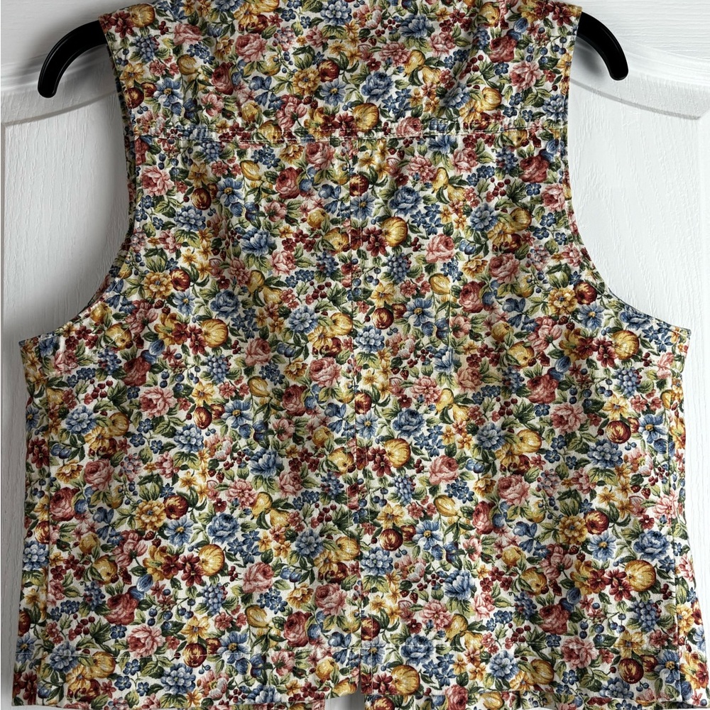 Vintage Y2K Willowbend Floral Button-Up Vest - Picture 4 of 10